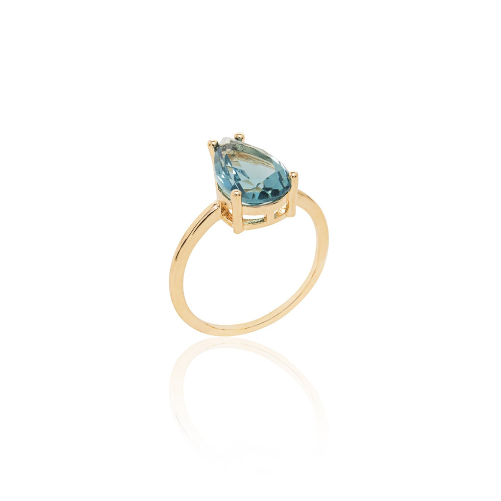 Azure Solitaire Ring