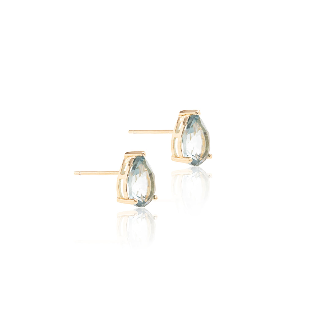 Azure Solitaire Earring