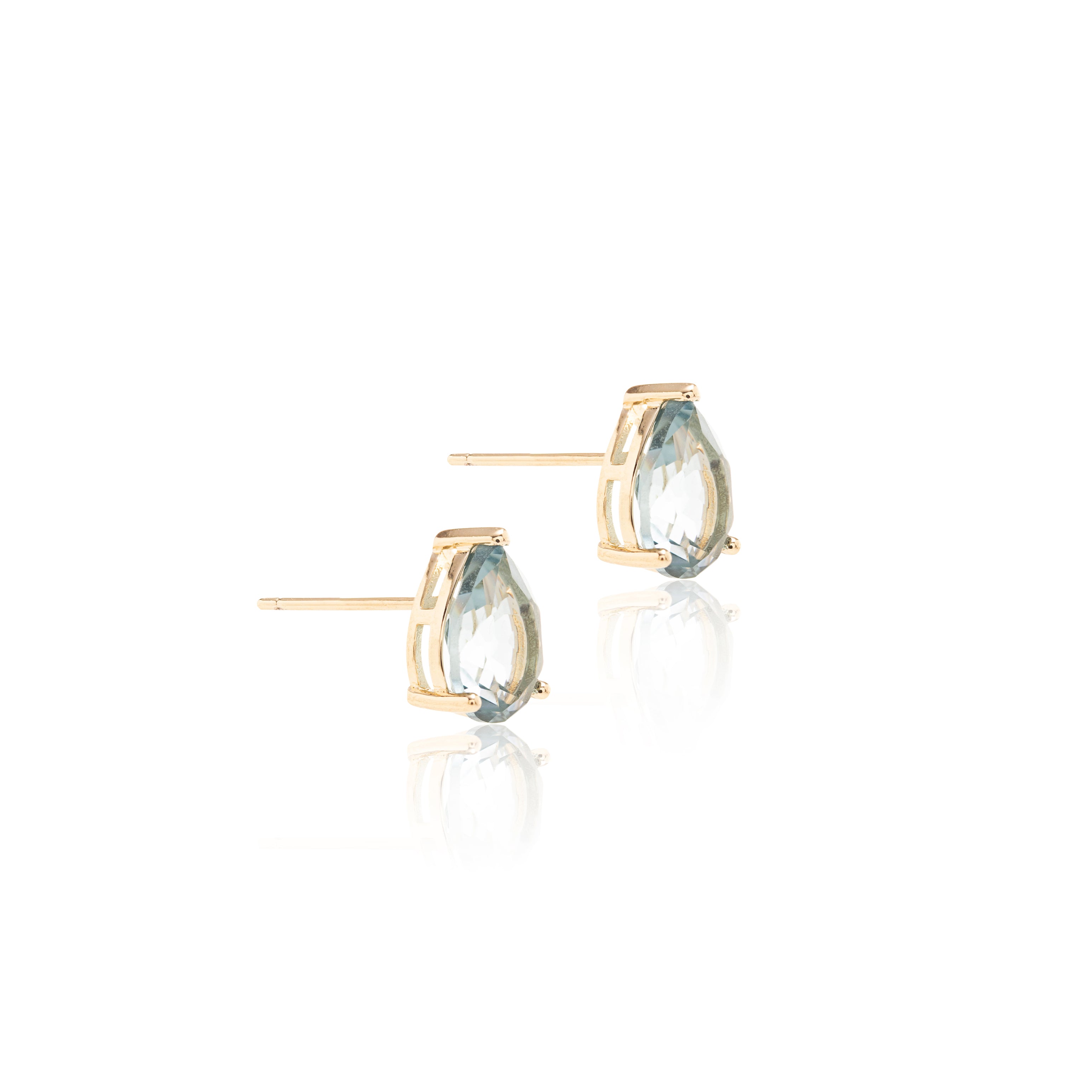 Azure Solitaire Earring