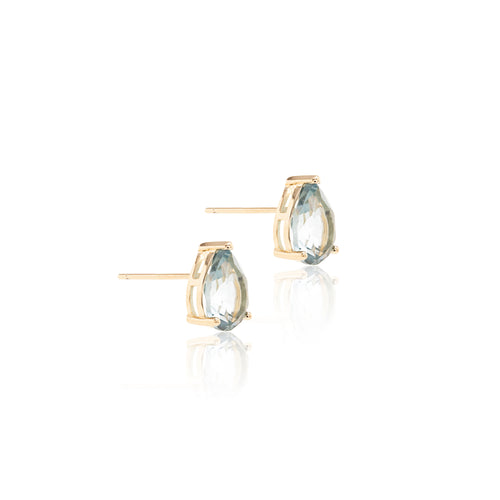 Azure Solitaire Earring